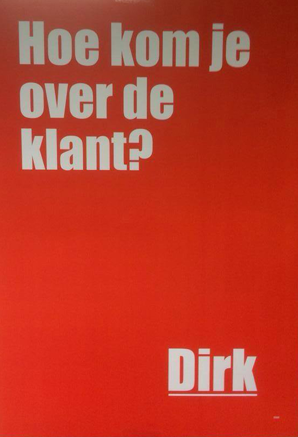 Over de klant komen