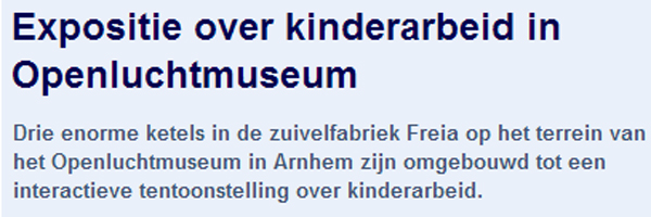 Kinderarbeid in museum