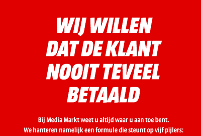 Klant betaald niet te veel