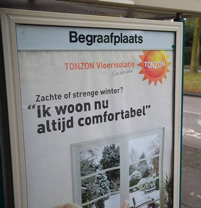 Confortabel wonen op de begraafplaats