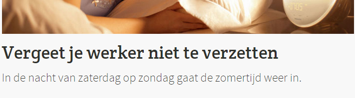 Zet je werker