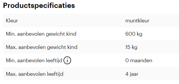 Kind 600kg