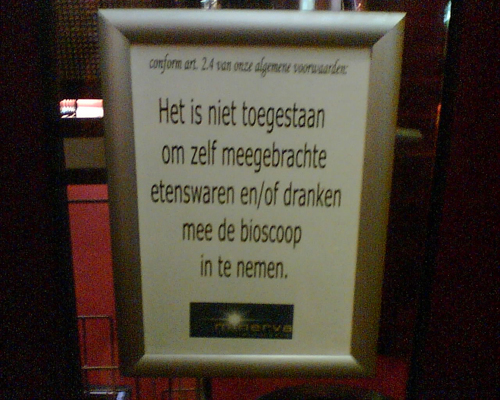 zelf meegebrachte