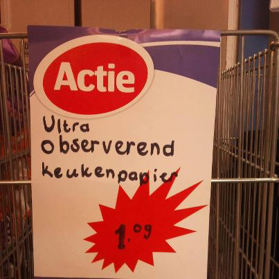 Ultra observerend