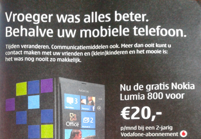 Gratis telefoon voor 20 euro