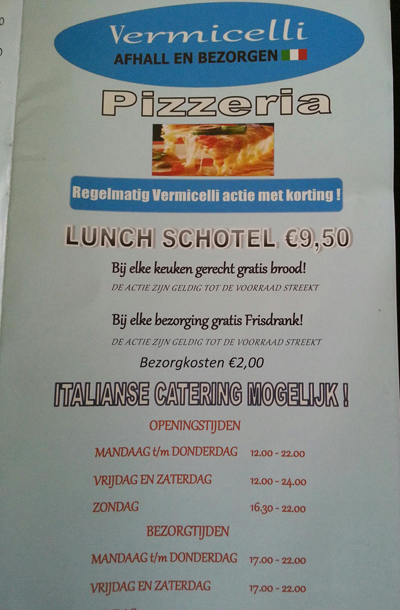 Afhallmenu.